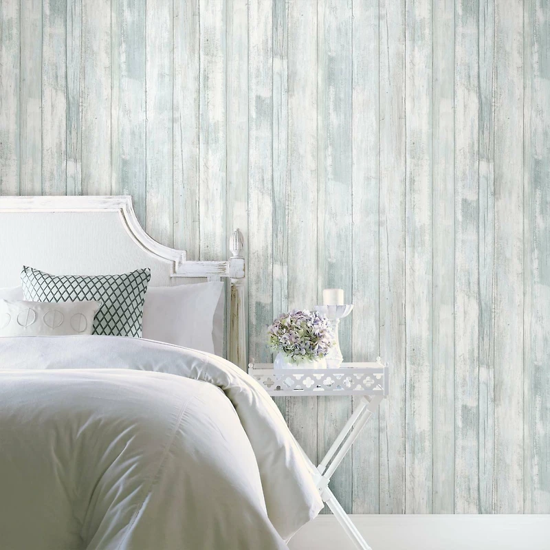 RoomMates Weathered Planks Peel & Stick Wallpaper