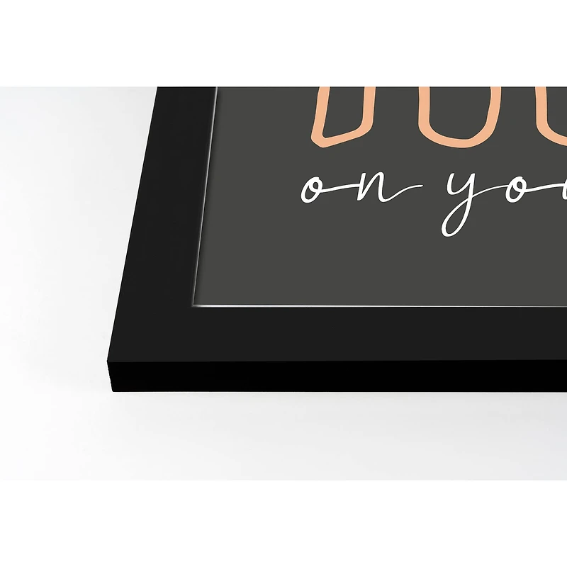 Boo On You Halloween Print in Black Frame