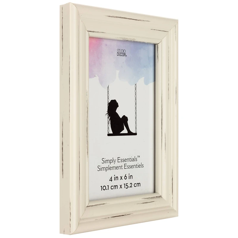Simply Essentials™ Distressed White Frame by Studio Décor