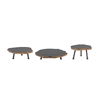 Tree Disc Pedestal Tray Set
