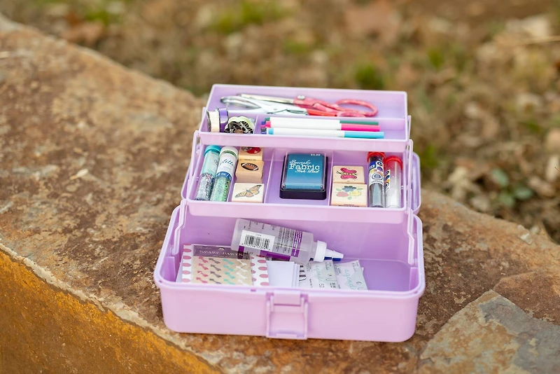 Everything Mary Purple 3-Layer Storage Box