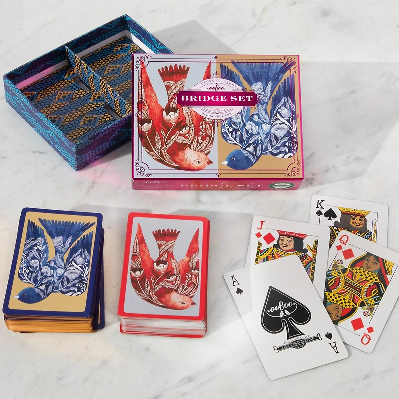 eeBoo Piece & Love Malin's Birds Bridge Playing Card Set