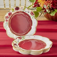 Kate Aspen® 7" Burgundy Blush Floral Premium Paper Plates, 64ct.