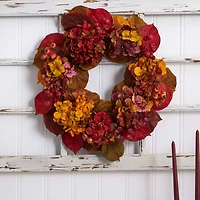 24" Fall Hydrangea Wreath