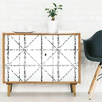 RoomMates Black Diamond Grid Specks Peel & Stick Wallpaper