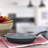 Oster Bastone 10'' Speckled Gray Aluminum Nonstick Frying Pan