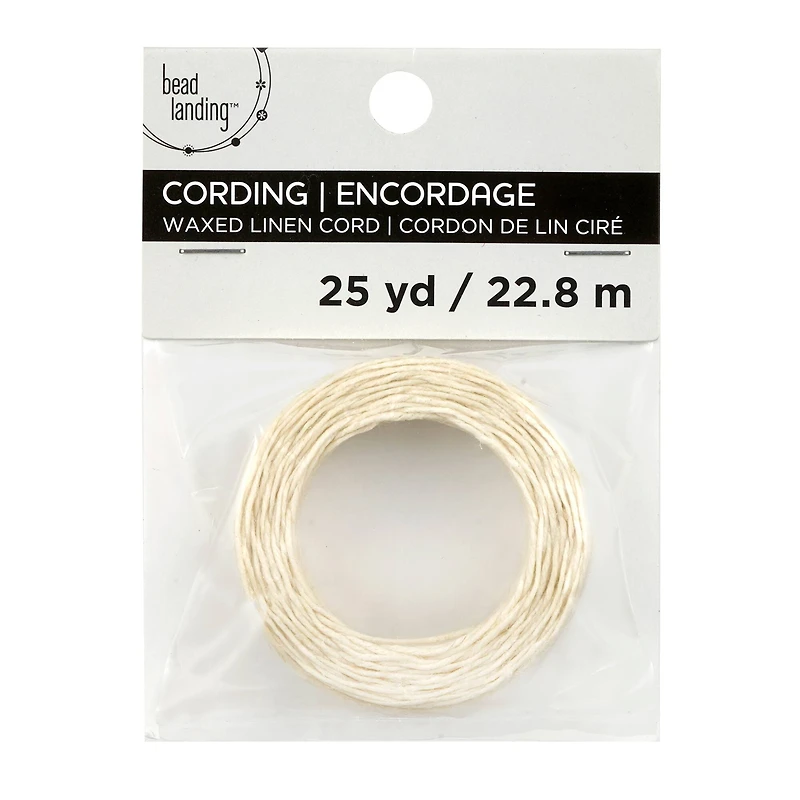 12 Pack: White Waxed Linen Cord by Bead Landing™