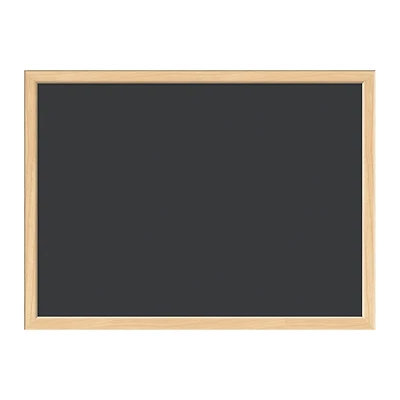 U Brands™ Black 24'' x 18'' Birch MDF Framed Chalkboard