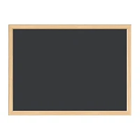 U Brands™ Black 24'' x 18'' Birch MDF Framed Chalkboard