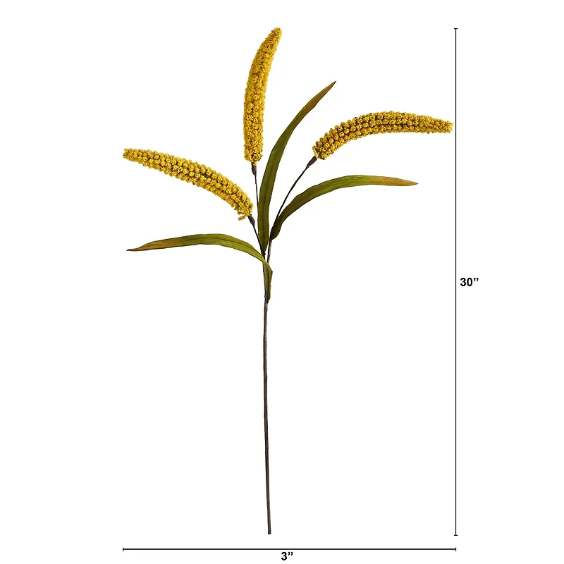 30" Yellow Sorghum Harvest Spray, 12ct.