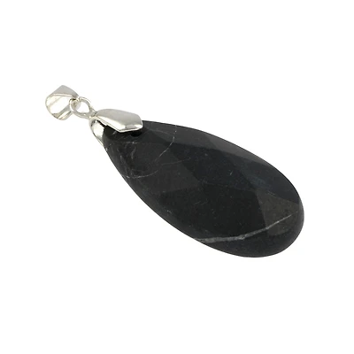 Black Jasper Teardrop Pendant by Bead Landing™