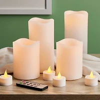 Basic Elements™ White LED Candle Set with Remote By Ashland®