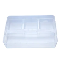 14.5" Clear Storage Tray with Handle by Simply Tidy®
