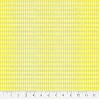 Fabric Editions Yellow Gingham Cotton Fabric