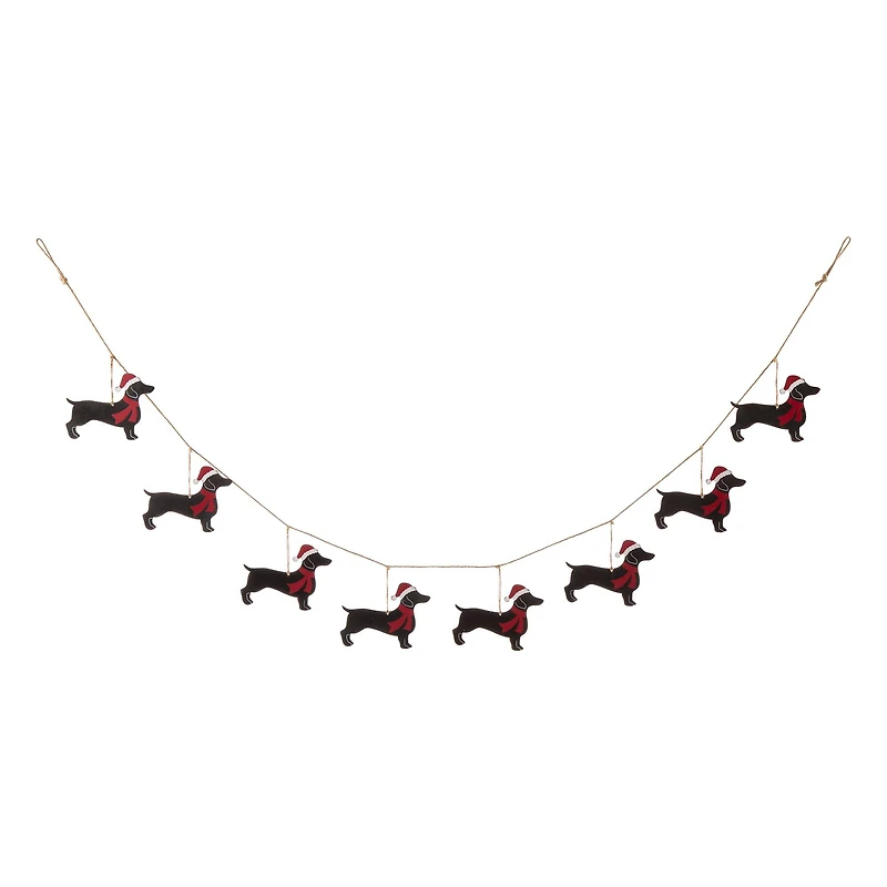 Glitzhome® 6ft. Metal Christmas Dog Garland