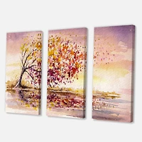 Designart - Yellow and Orange Autumn Tree