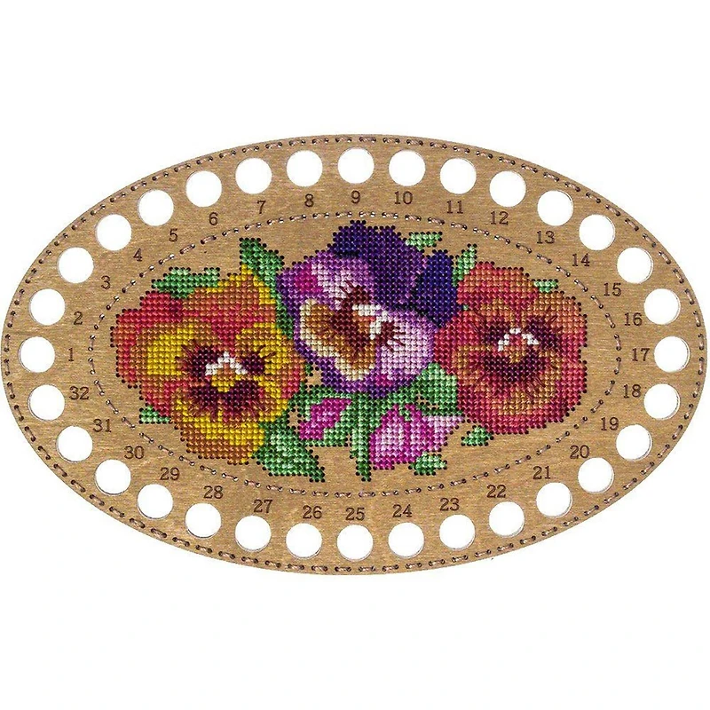 Wonderland Crafts Flowers Numbered Embroidery Thread Organizer