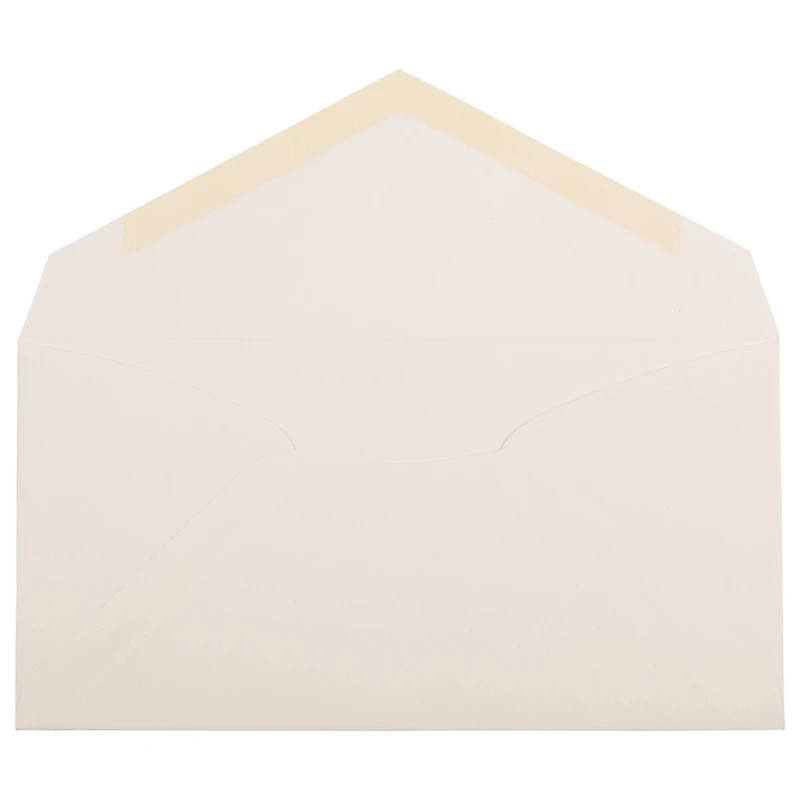 JAM Paper 3.875" x 7.5" Natural White Wove Monarch Strathmore Invitation Envelopes, 50ct.