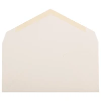 JAM Paper 3.875" x 7.5" Natural White Wove Monarch Strathmore Invitation Envelopes, 50ct.
