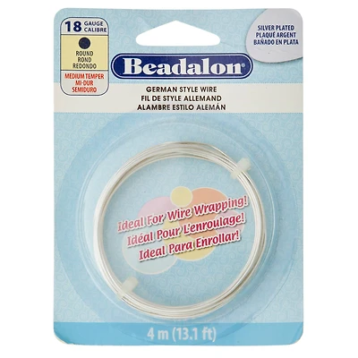 9 Pack: Beadalon® 18 Gauge Round German Style Wire