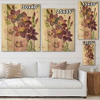 Designart - Retro Light and Dark Pink Gladiolus