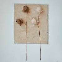 Hello Honey® 28.25" Pink Organic Feather Flower Stem