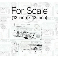 RoomMates Disney® Pixar Cars Schematic Peel & Stick Wallpaper