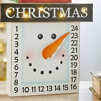 Glitzhome® 15" LED Christmas Snowman Countdown Décor