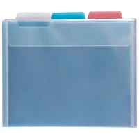 JAM Paper 8.5" x 11" Plastic File Folders, 6ct.