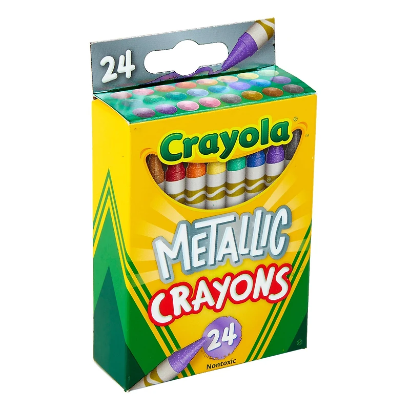 6 Packs: 24 ct. (144) Crayola® Metallic Crayons