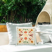 Stupell Industries Happy Harvest Pattern Outdoor Printed Pillow