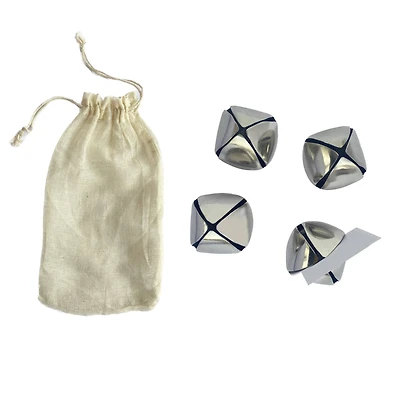 Hello Honey® Silver Round Metal Bell Place Card & Photo Holder Set