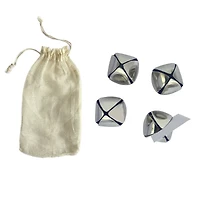 Hello Honey® Silver Round Metal Bell Place Card & Photo Holder Set