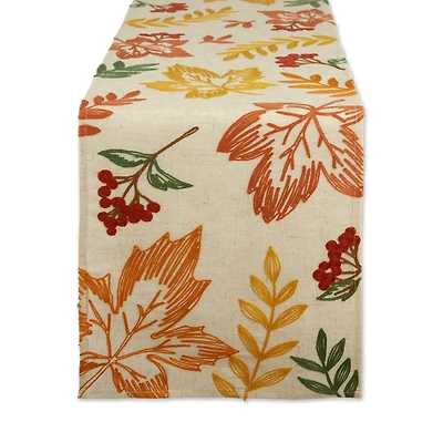 DII® 108" Scattered Leaves Table Runner