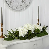 9" Hydrangea & Eucalyptus Floral Arrangement