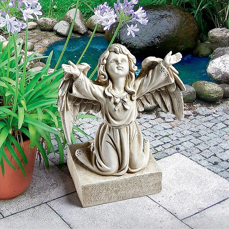 Design Toscano 14" Look to the Heavens Memorial Garden Angel Statue