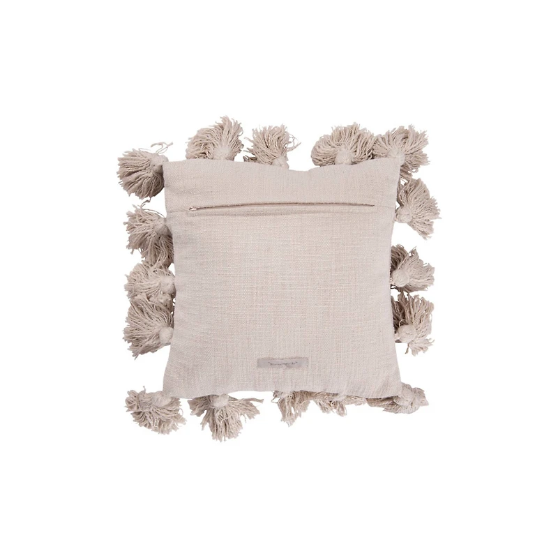 Hello Honey® Cream Pillow with Tassels