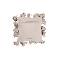 Hello Honey® Cream Pillow with Tassels