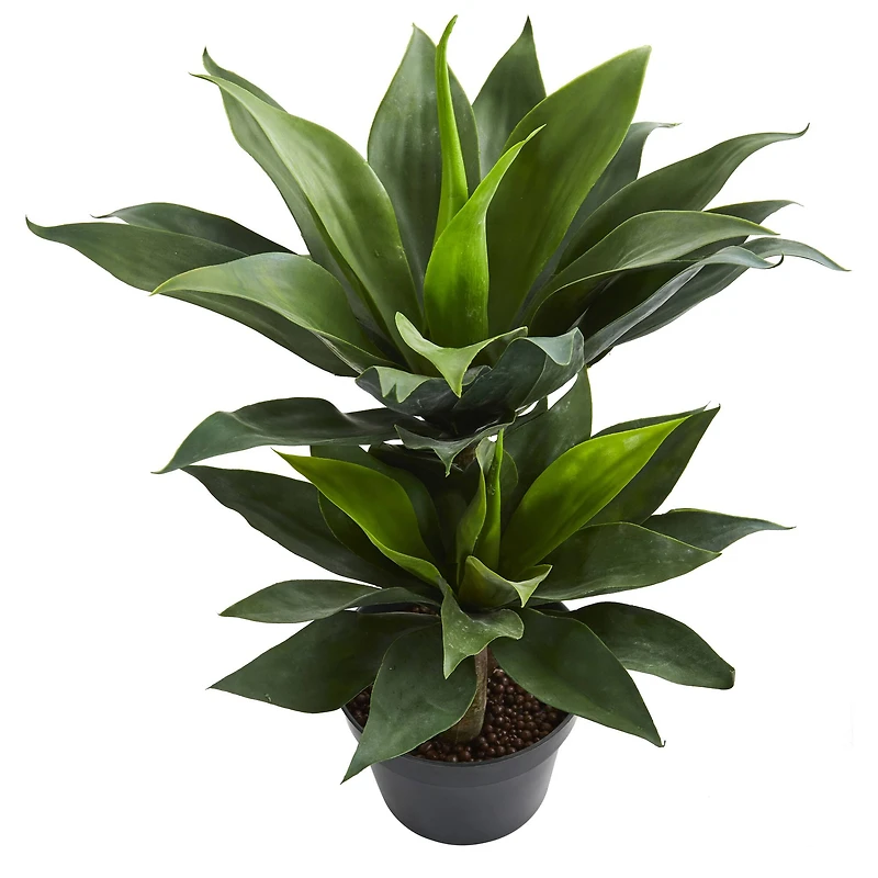 2.4ft. Potted Double Agave Succulent Artificial Plant