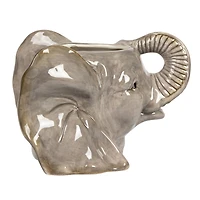 Hello Honey® 6.75" Round Ceramic Elephant Head Planter