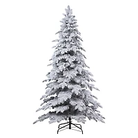 7ft. Pre-Lit Holland Snow Fir Artificial Christmas Tree, Soft White T5 LED Lights