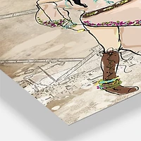 Designart 'Squad Goals Oversized Fashion Multipanel Wall Clock