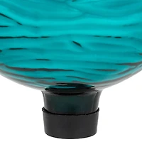 10" Turquoise Wave Outdoor Garden Gazing Ball