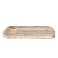 Hello Honey® 18" Natural Culinary Craftsman Mango Wood Cheese & Cutting Board