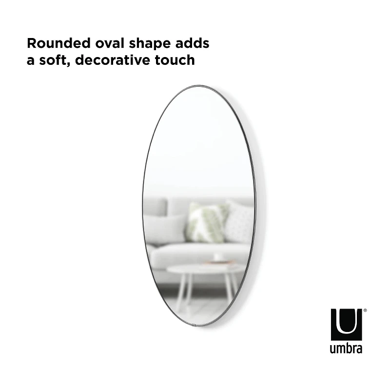 Umbra 36" Titanium Hubba Oval Mirror
