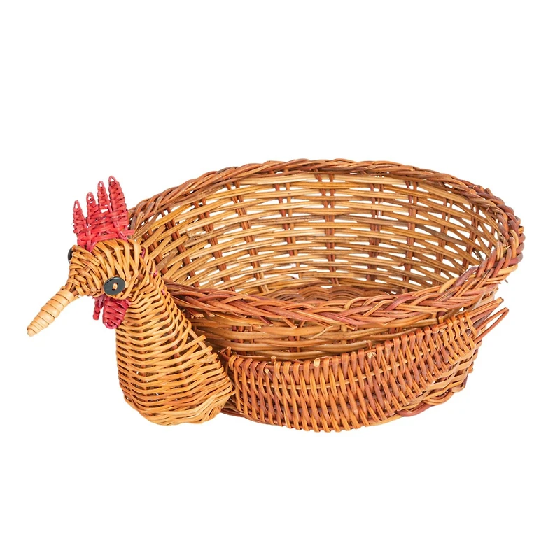 Hello Honey® 13.25" Charming Fern Chicken-Shaped Basket