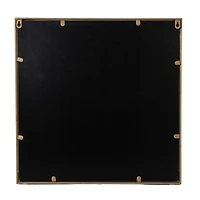 Hello Honey® 20" Gold Metal Wall Mirror with Reclaimed Wood Base
