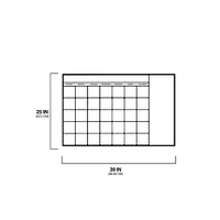 WallPops Black & White Dry Erase Calendar