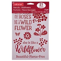 Wildflower Stencils, 7" x 10" by Craft Smart®