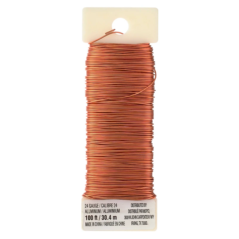 12 Pack: 24 Gauge Copper Paddle Wire By Ashland™